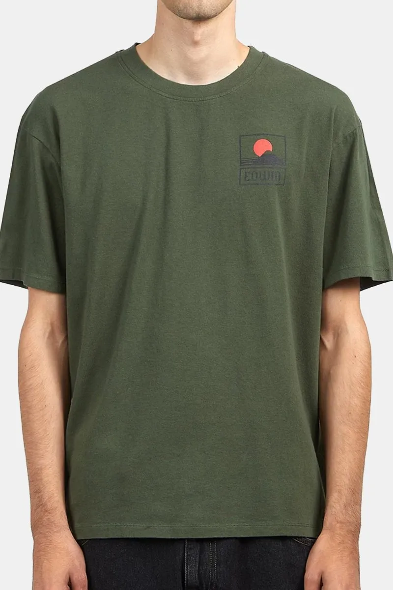 Edwin Sunset On Mount Fuji T-Shirt (Kombu Green)