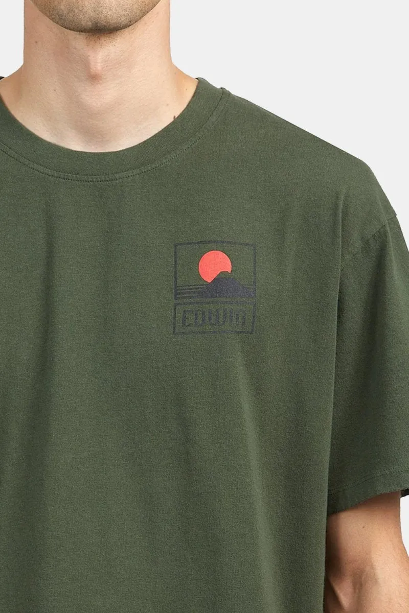 Edwin Sunset On Mount Fuji T-Shirt (Kombu Green)