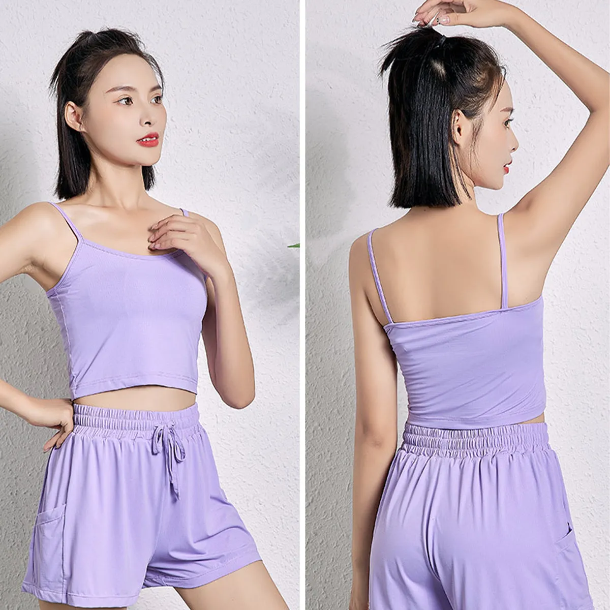 Sidiou Group Anniou Summer Women's UPF50  Camisole Sun Protection Sleeveless Breathable Fitness T-shirt High Elastic Yoga Tank Tops