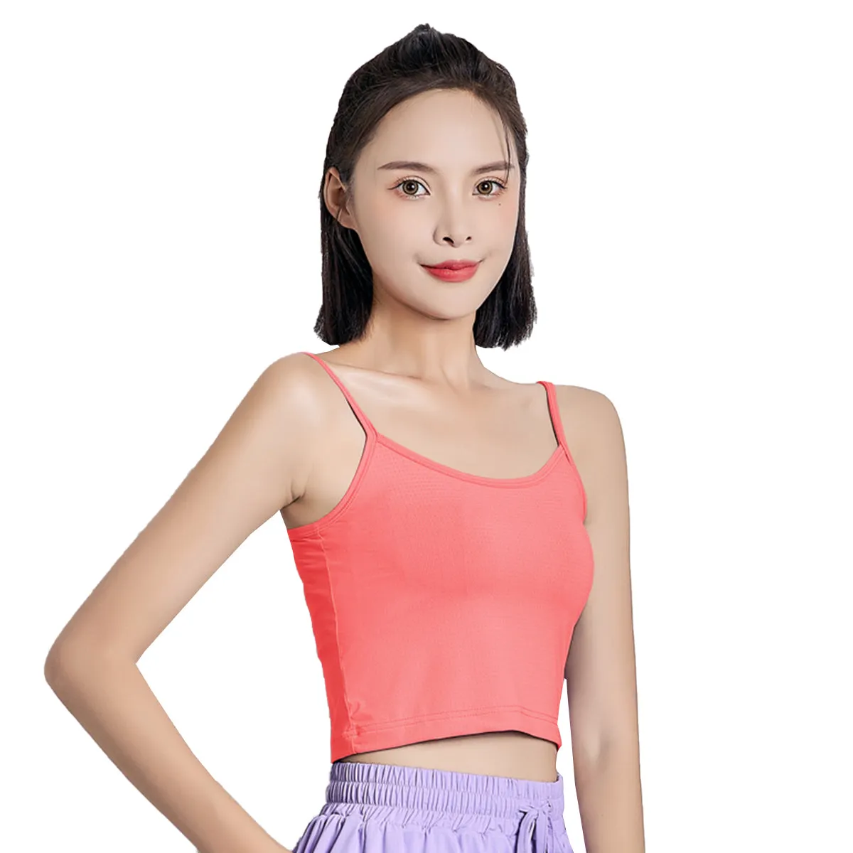 Sidiou Group Anniou Summer Women's UPF50  Camisole Sun Protection Sleeveless Breathable Fitness T-shirt High Elastic Yoga Tank Tops
