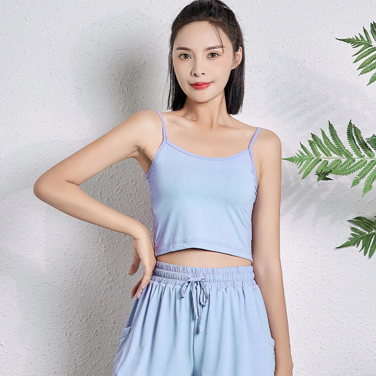 Sidiou Group Anniou Summer Women's UPF50  Camisole Sun Protection Sleeveless Breathable Fitness T-shirt High Elastic Yoga Tank Tops