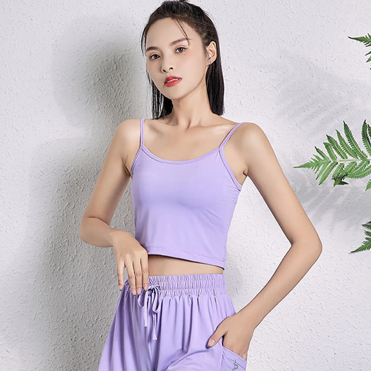 Sidiou Group Anniou Summer Women's UPF50  Camisole Sun Protection Sleeveless Breathable Fitness T-shirt High Elastic Yoga Tank Tops